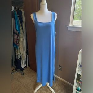 Old Navy Periwinkle Blue Summer Midi Dress NWT